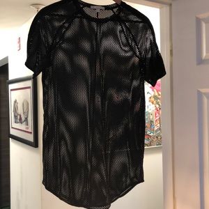 Jersey material swimsuit coverup